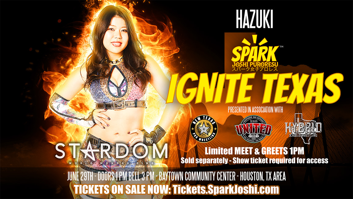 Hazuki from STARDOM announced for Spark Joshi Ignite Texas in Houston area