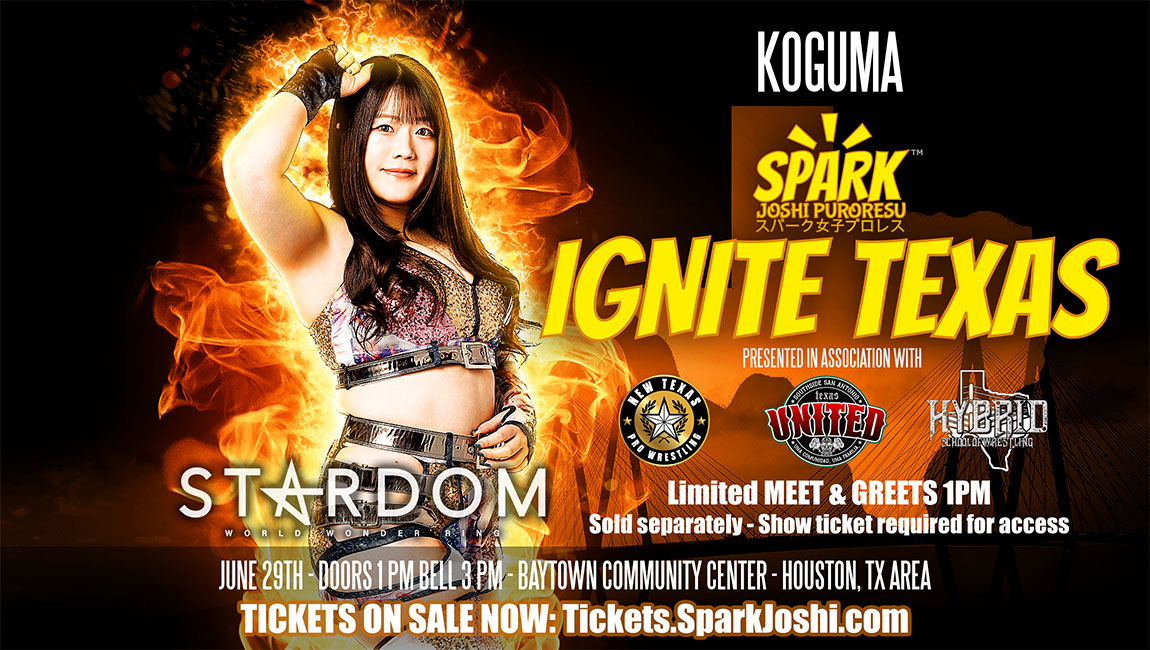 Koguma from STARDOM announced for Spark Joshi Ignite Texas in Houston area