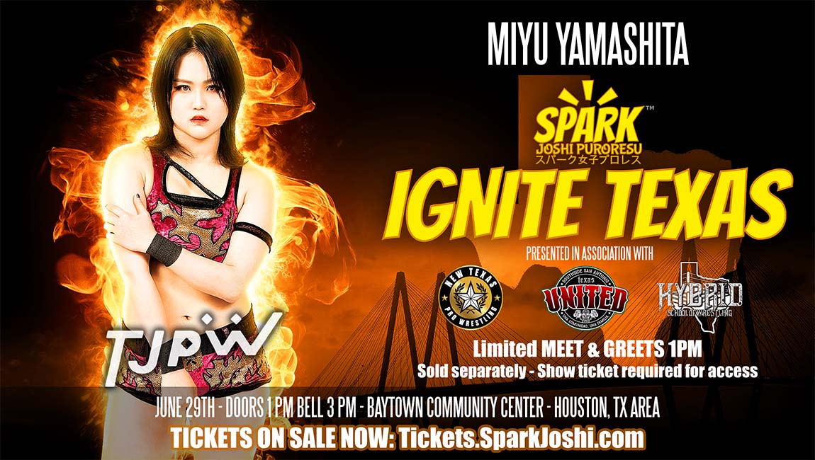 Miyu Yamashita of TJPW returns to Spark Joshi at Ignite Texas