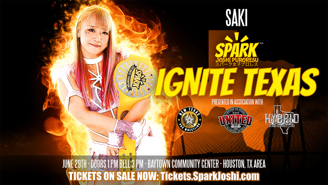 SAKI announced for Spark Joshi Ignite Texas in Houston area