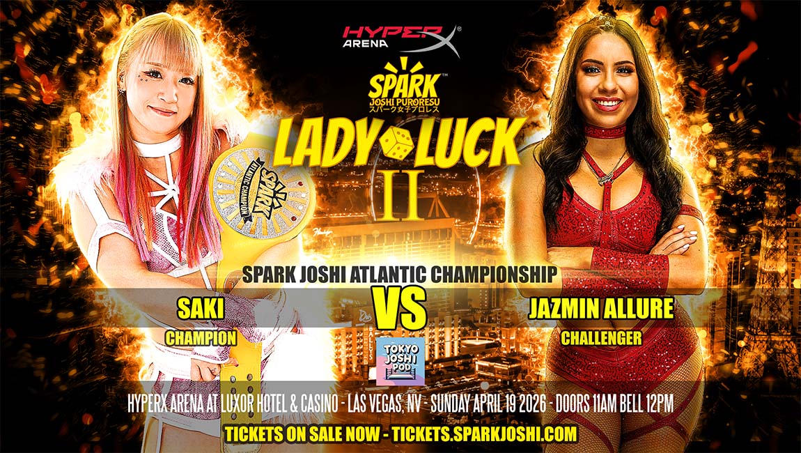 SAKI vs Jazmin Allure announced for Spark Joshi Lady Luck II Las Vegas 2026