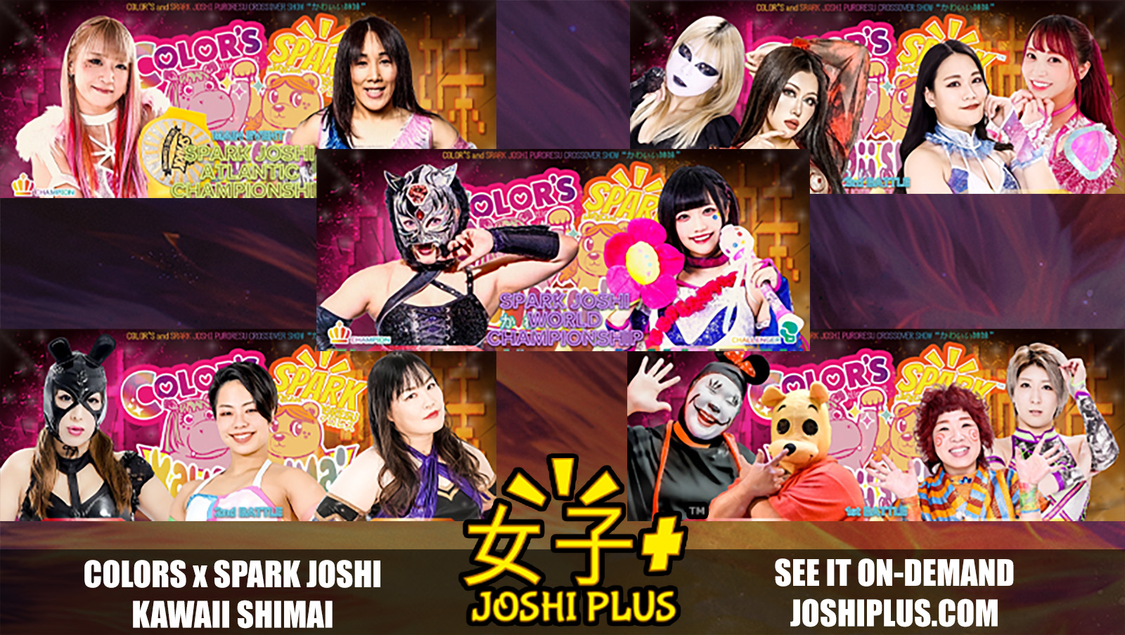 Starlight Kid vs Momoka Hanazono COLORS x Spark Joshi at Joshi Plus