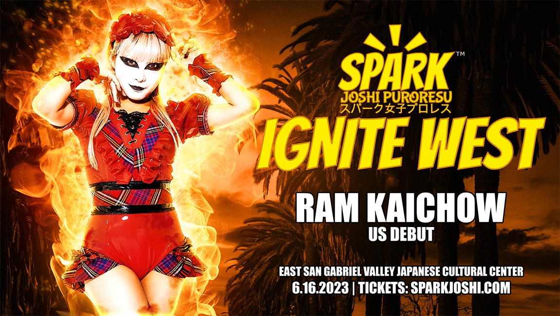 Ram Kaichow US debut at Spark Joshi Puroresu